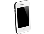 Бампер для iPhone 4/4S черно-белый