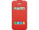 Чехол-книжка для iPhone 4/4S (красный)